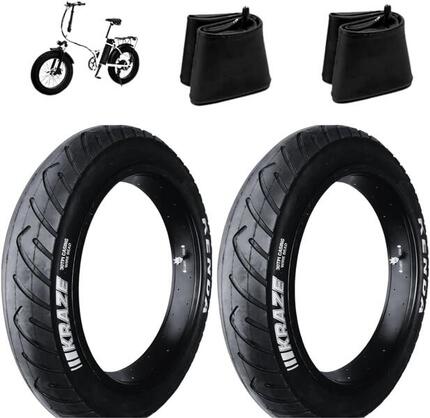 2 banden kenda 20x4.0 1/4 (97-406)+binnenbanden, banden 20 x 4.0 fatbike EV
