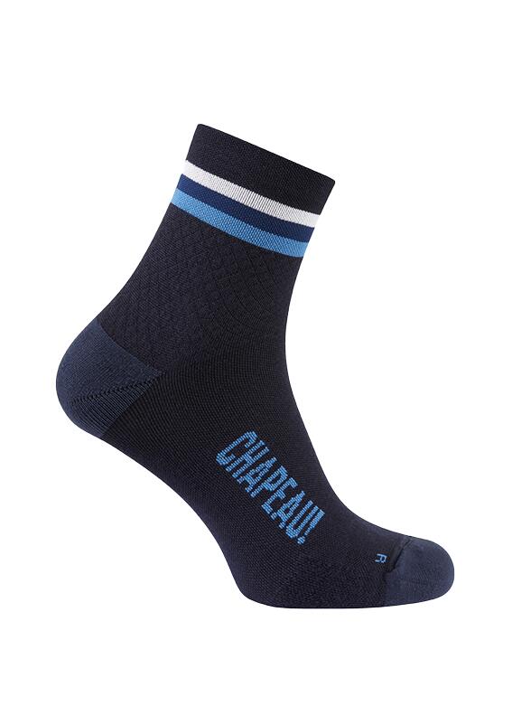 CHAPEAU! Merino Socks, Hoop Stripe, Short 10cm