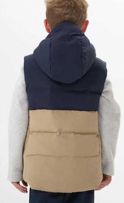 Tussen Particulieren - Bodywarmer met kap beige marine 5-6 jaar 5/6