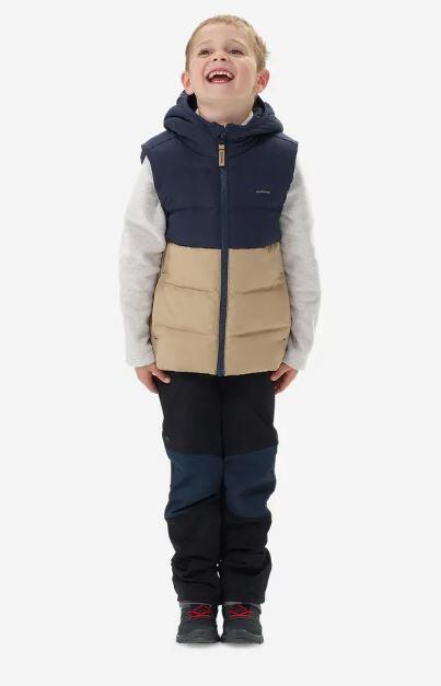 Tussen Particulieren - Bodywarmer met kap beige marine 5-6 jaar 4/6