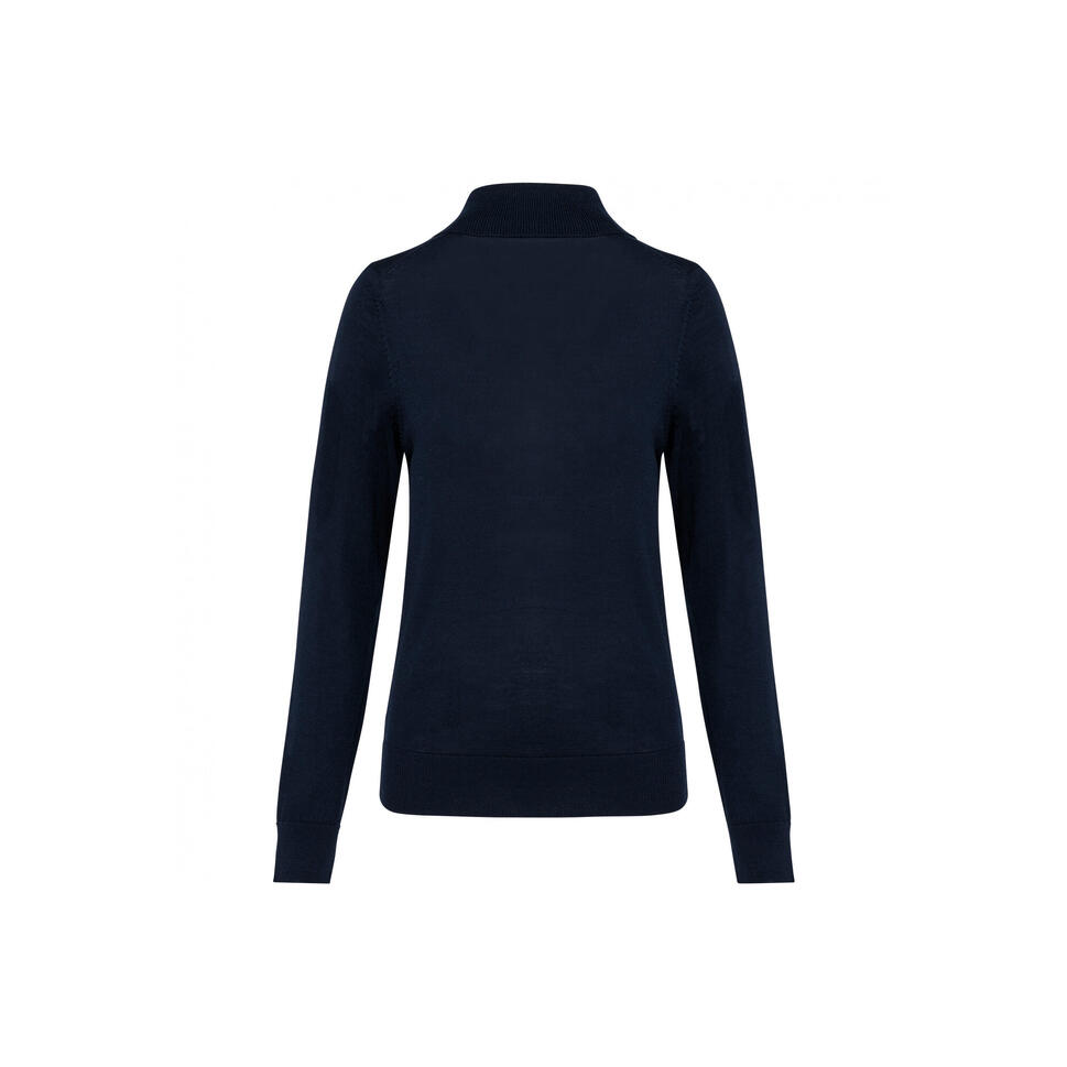 Damski sweter z merynosów z golfem Kariban Premium