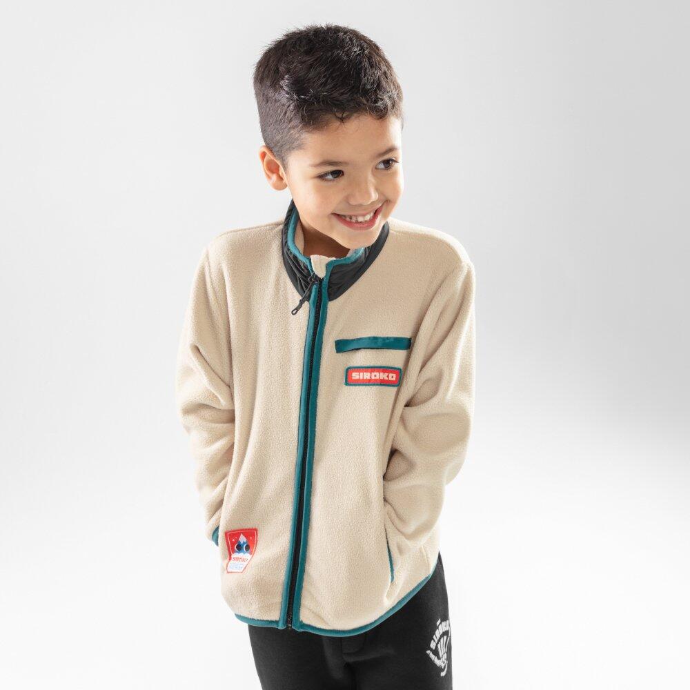 Chaqueta polar niño esquí y nieve Niños y Niñas Spy Beige 2/7