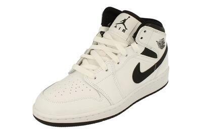 Sportschoenen air jordan 1 mid white black