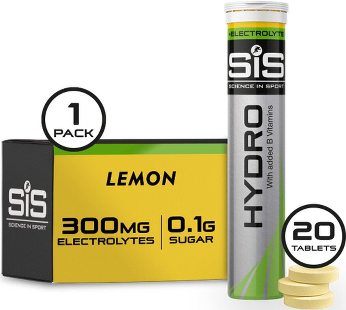SCIENCE IN SPORT Elektrolyt Brausetabletten - 20 Stück - Go Hydro Zitrone
