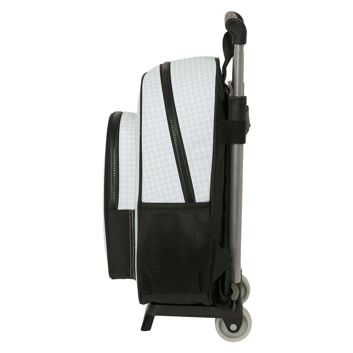 Mochila Escolar con Ruedas Real Madrid C.F. Blanco 3/3