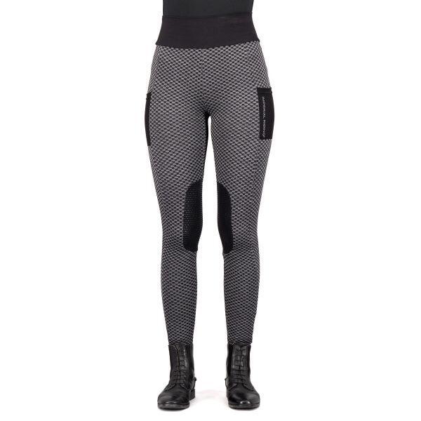 Malla de equitación de agarre medio para mujer Imperial Riding Diamond Bubble 4/7