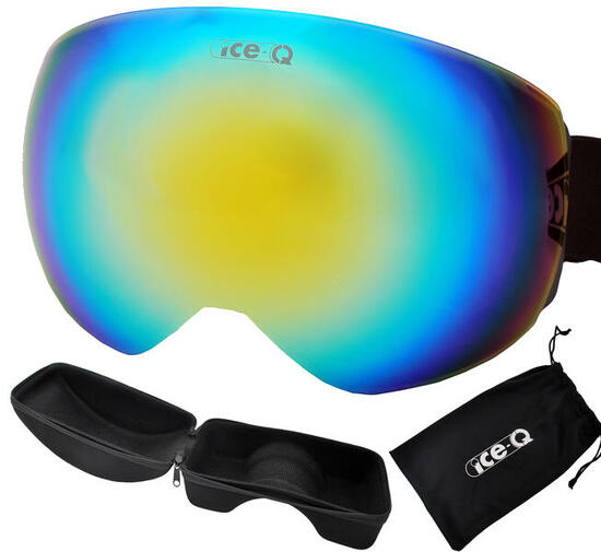 Gogle narciarskie dla dorosłych Ice-Q Cortina 2, Anti-slip, OTG na okulary