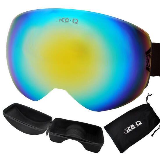 Gogle narciarskie dla dorosłych Ice-Q Cortina 2, Anti-slip, OTG na okulary