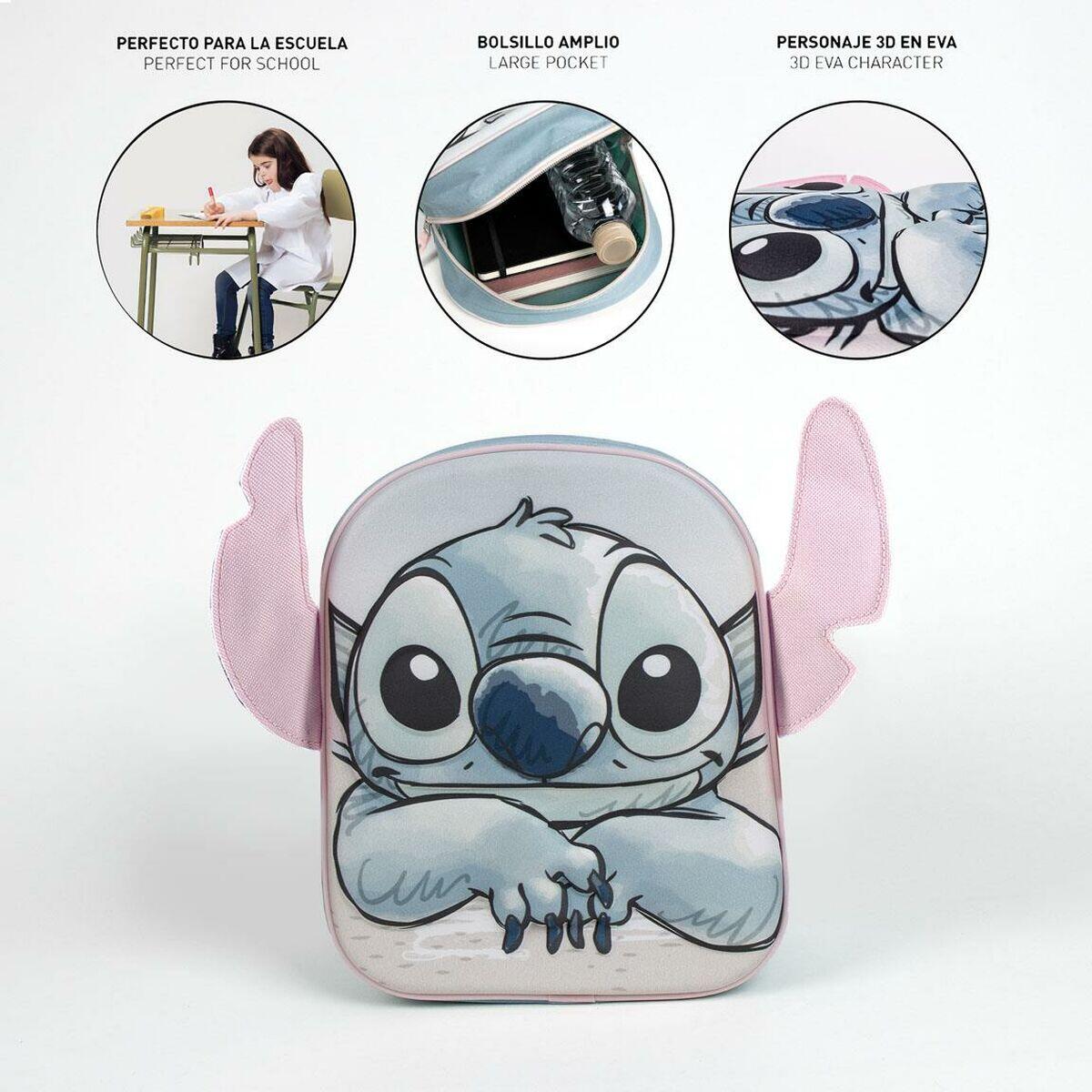Mochila Escolar Stitch Azul claro 5/5