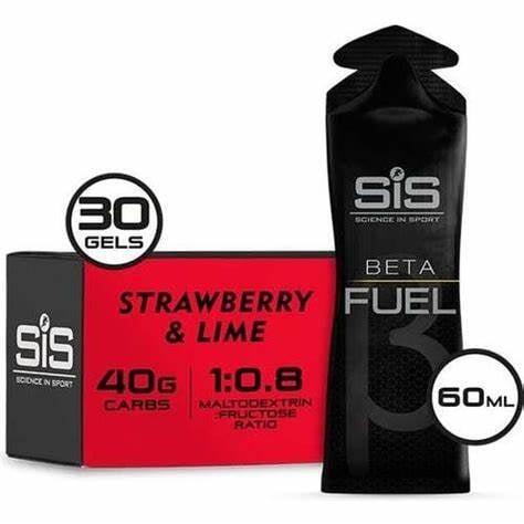 Energiegel - 30 x 60ml - Beta Fuel Erdbeere & Limette