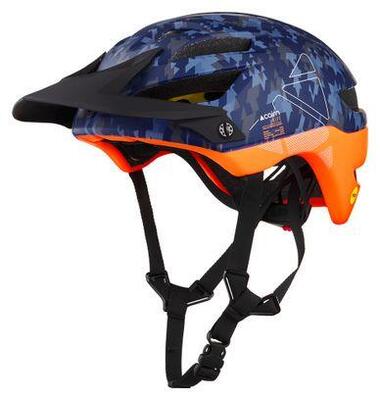 Cairn rift mips mountainbike helm blauw/oranje