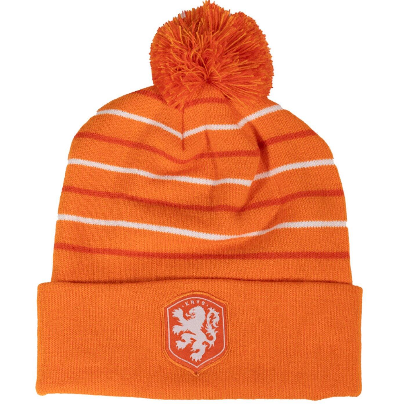 KNVB Nederlands Elftal Pompon Muts - Oranje