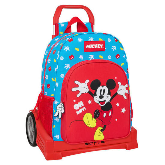 Schulrucksack mit Rädern Mickey Mouse Clubhouse Fantastic Blau