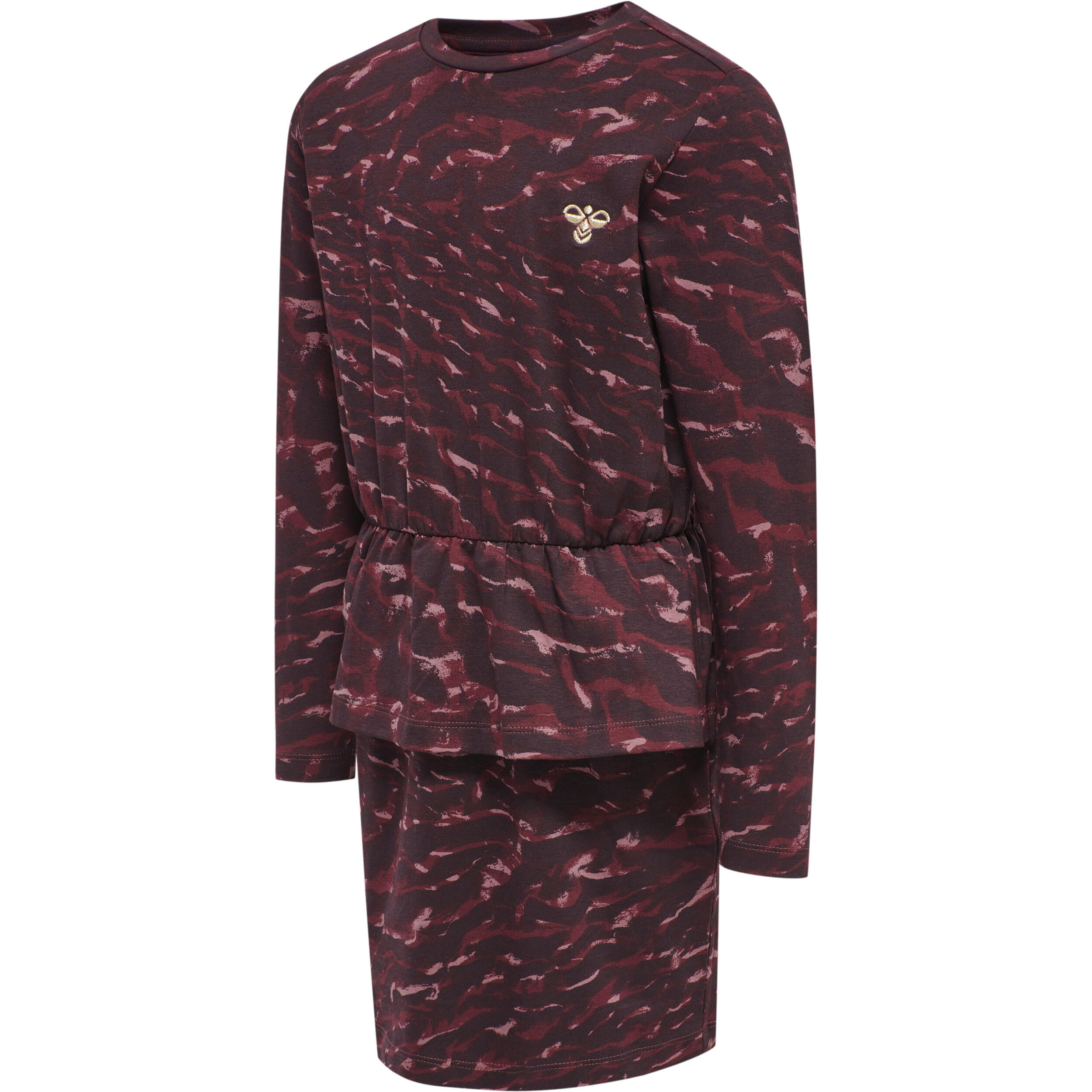 Hummel - Robe Manches Longues Fille Hummel Didde - Robe - Marron|rouge -  3 À 4 Ans - Decathlon
