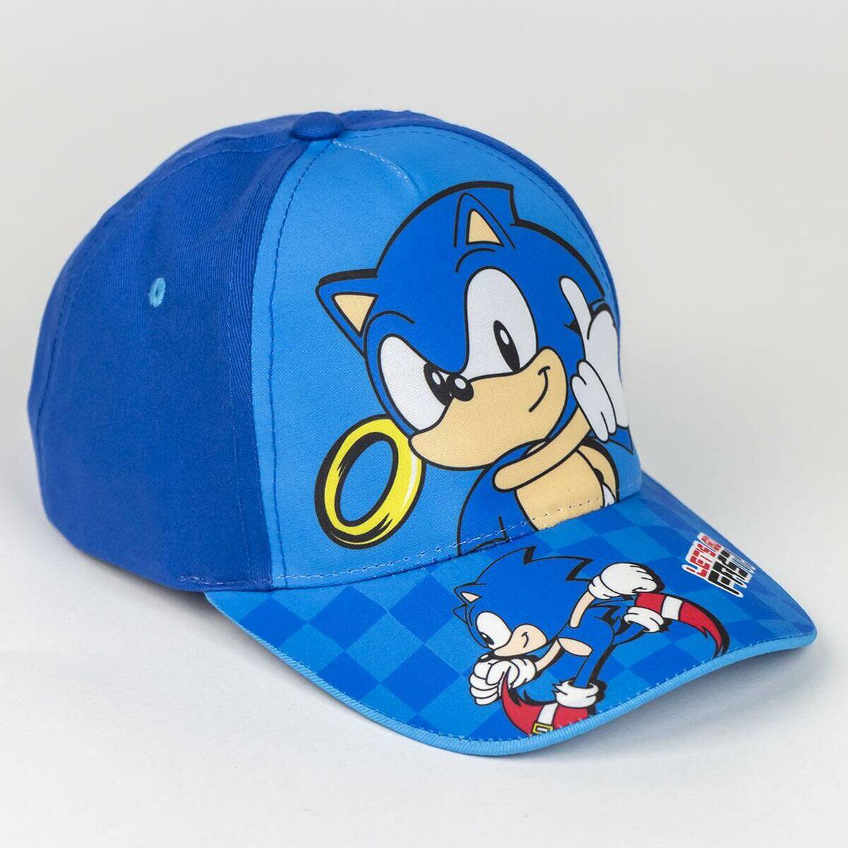 Casquette enfant Sonic Bleu foncé 3/4