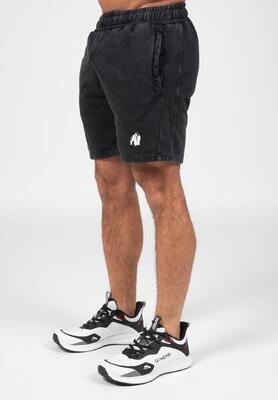 Curtis sweatshorts - washed grijs