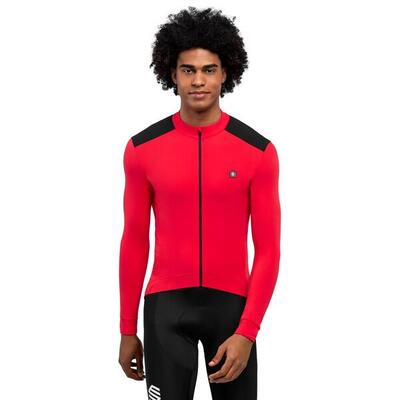 Heren wielrennen thermisch wielershirt srx m4 passion vuurrood