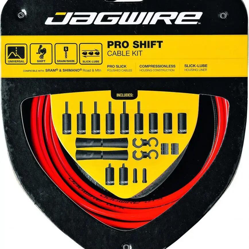 Jagwire Pro Shift Gear Cable Kit 2x Red