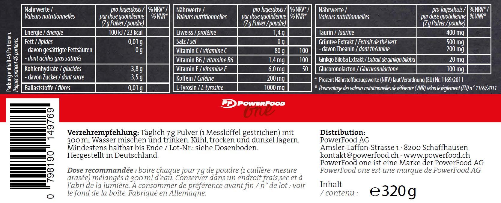 Clear Focus 320g Powerfood One alla mela 3/3