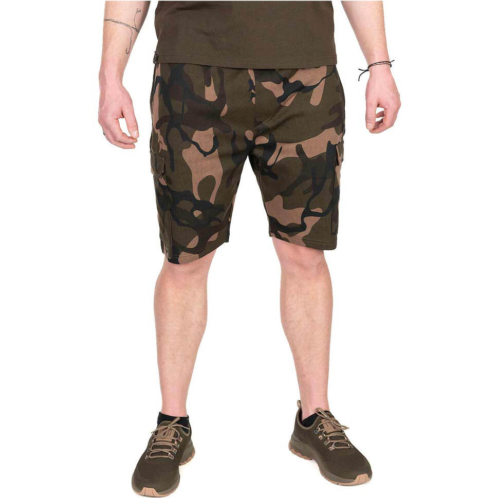 Spodenki Szorty Wędkarskie Męskie Fox Lw Camo Jogger Shorts