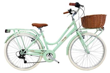 Vélo de ville Dolce Vita by Canellini ROMA 26" avec panier - Bleu clair