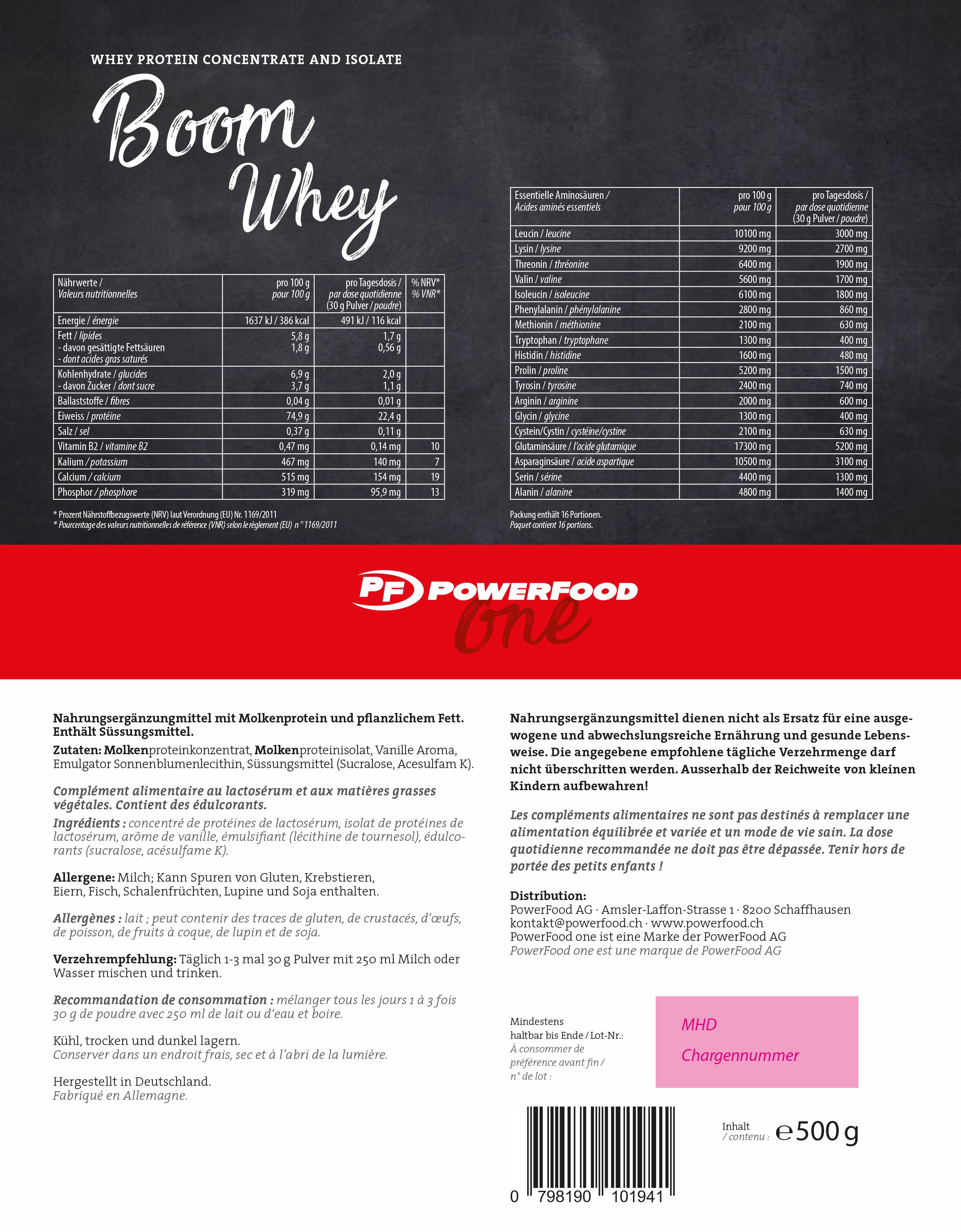 Boom Whey 1000g Powerfood One 3/3