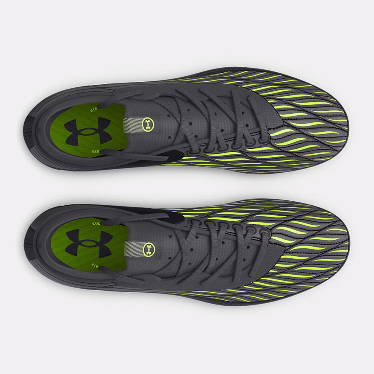 Scarpe da calcio UA Magnetico Select 4 Fg per bambini Under Armour Nero e verde 4/5