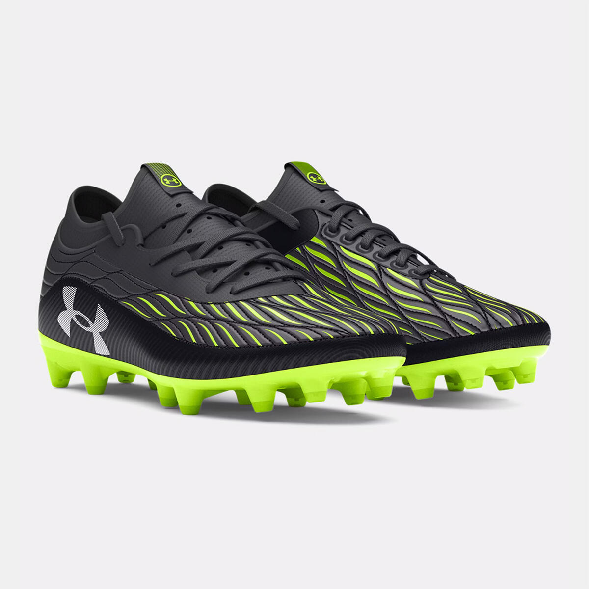 Scarpe da calcio UA Magnetico Select 4 Fg per bambini Under Armour Nero e verde 5/5