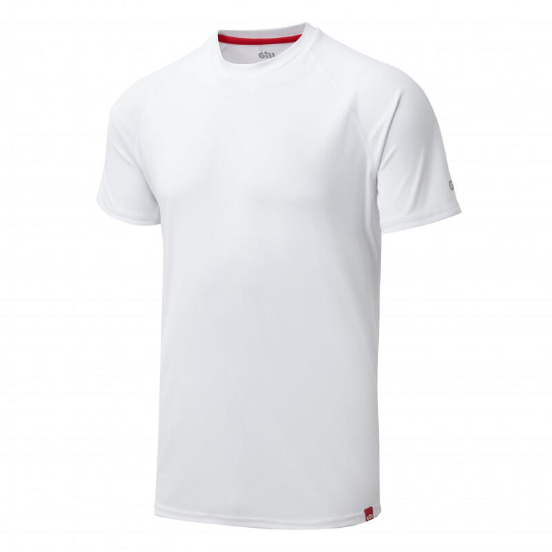 Hombres Uv Tec Tee Blanco 2/2