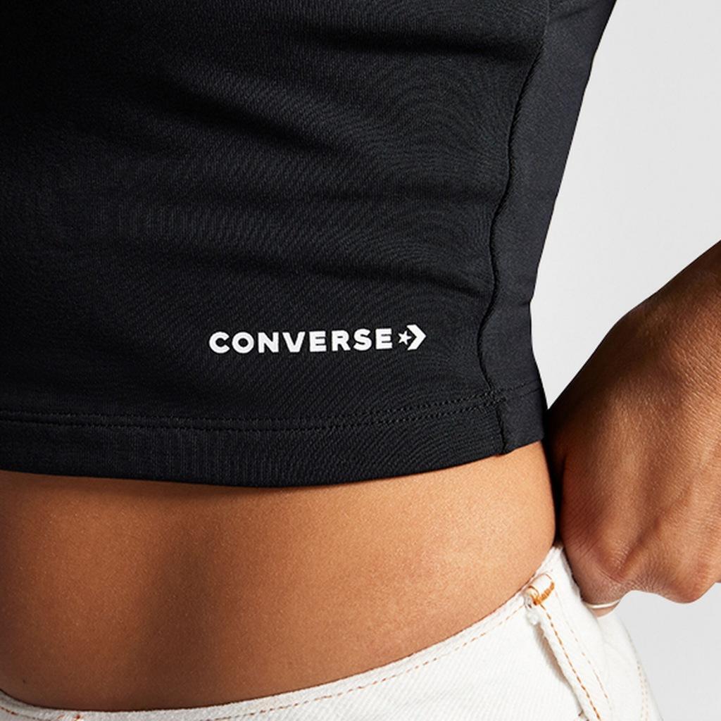Camiseta Converse Modelo High Neck Knit Tank Top Cor Preto 3/5