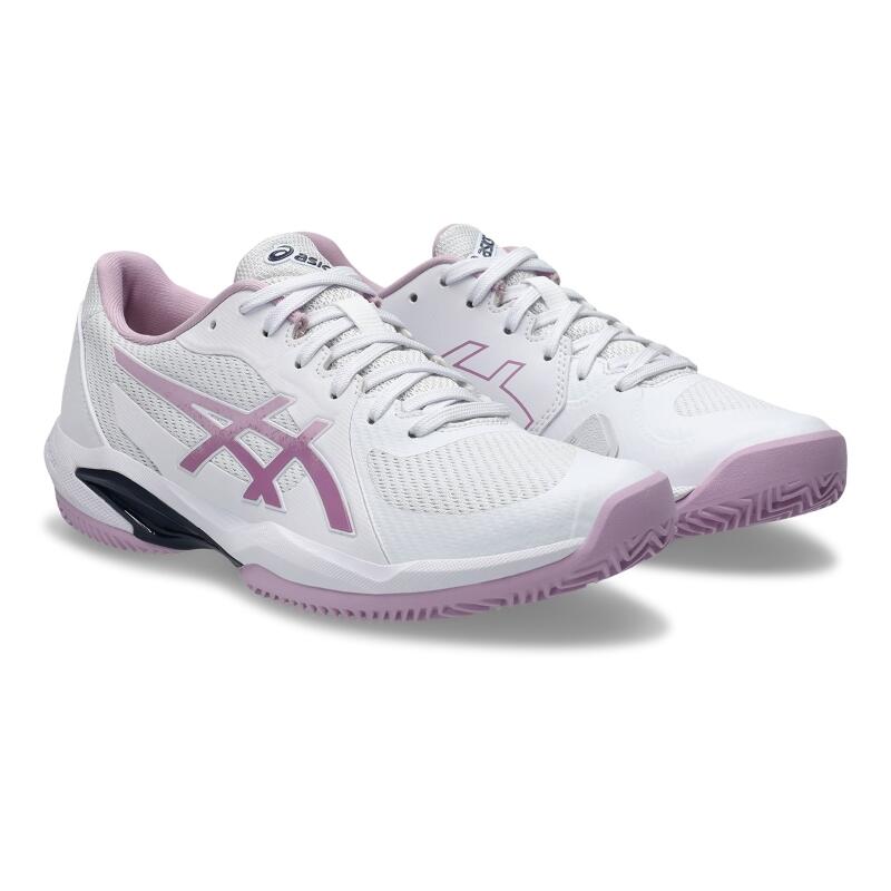 Zapatillas Asics Solution Swift FF 2 Clay Blanco Rosa Ube Mujer 5/6
