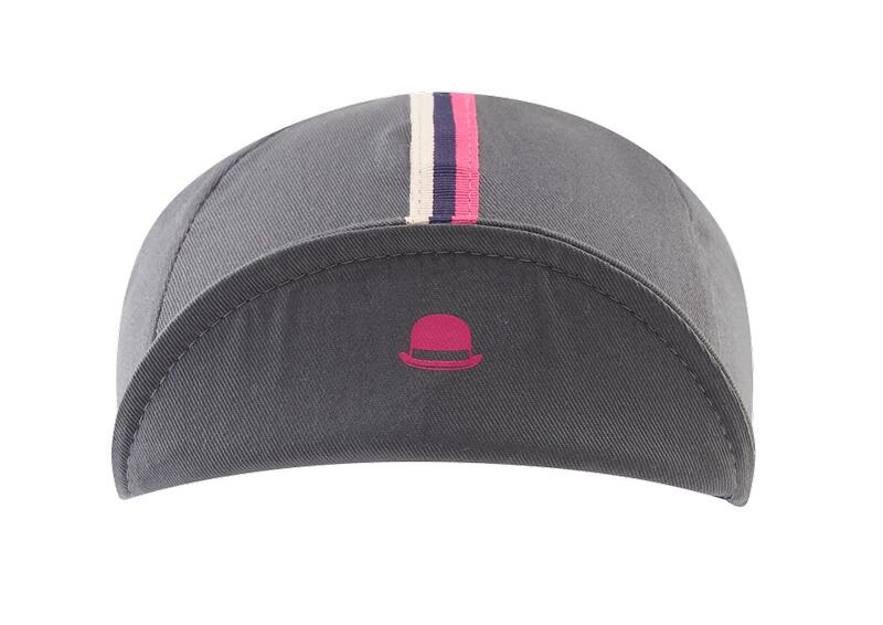 Mens Cotton Cap Striped Grosgrain 5/5