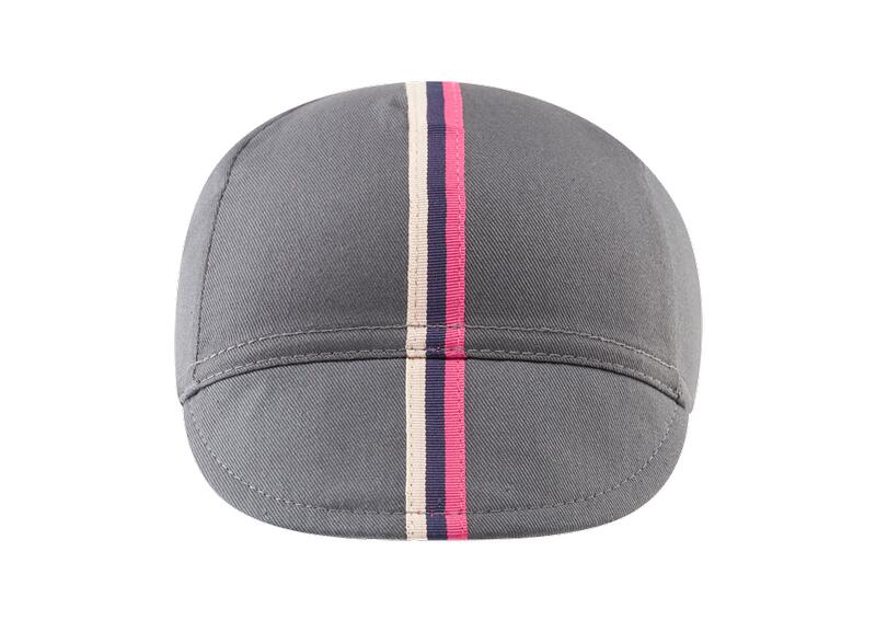 Mens Cotton Cap Striped Grosgrain 1/5