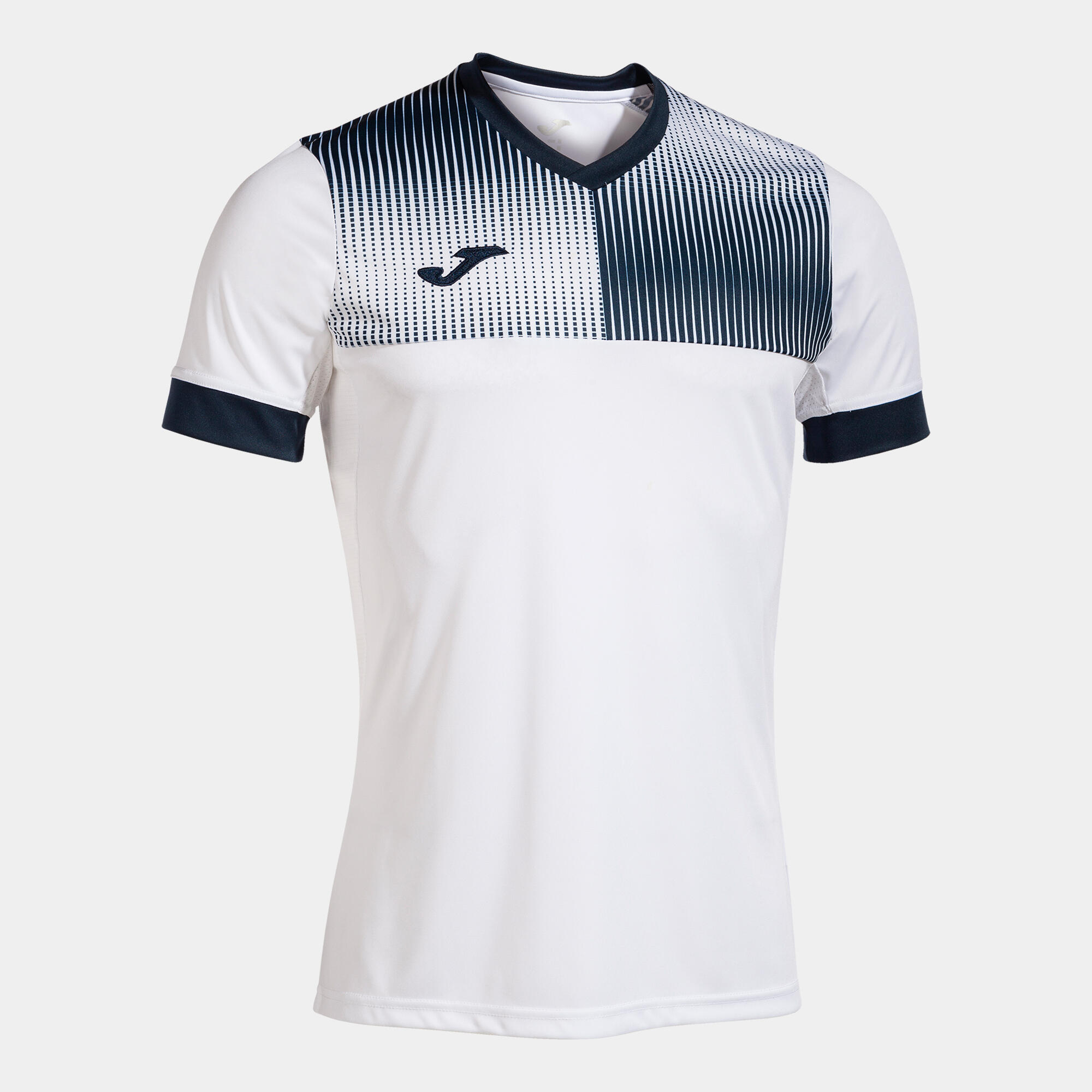 blanco / azul marino oscuro