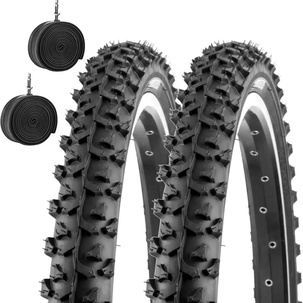 2 tyres 20x1.75 (47-406)+tubes, tyres MTB 20 x 1.75 tyres MTB 20'' EV