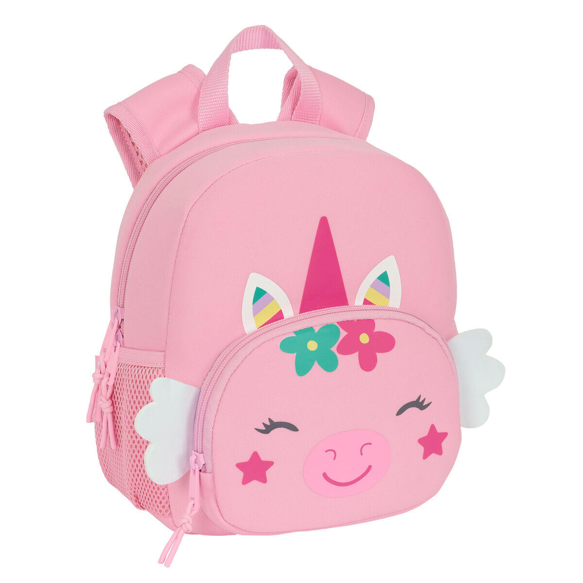 SENZA MARCA Zaino per Bambini Safta Unicornio Rosa