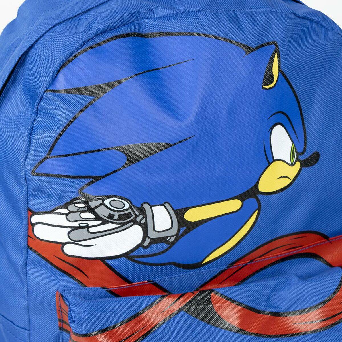 Mochila Escolar Sonic Azul 4/5