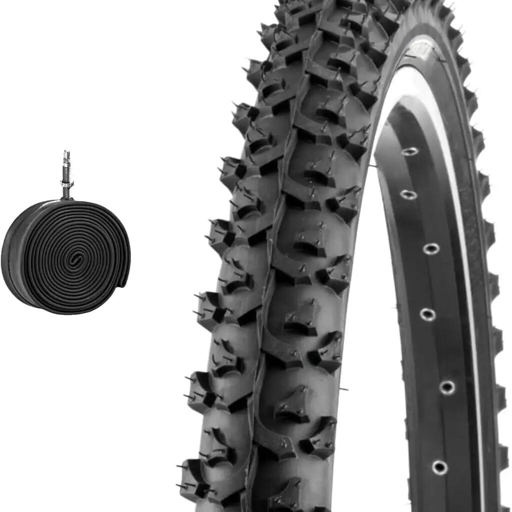 Tyre 20x1.75 (47-406)+inner tube, tyre mtb 20 x 1.75 kids 20'' EV