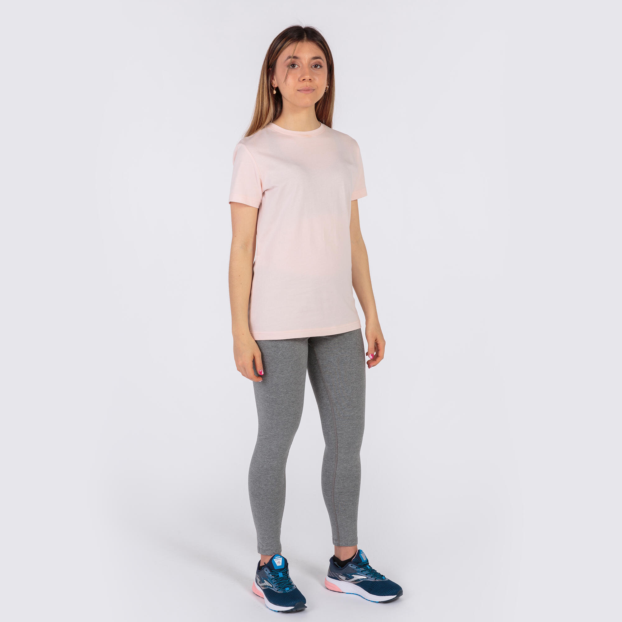 Camiseta Manga Corta Fitness Niños Joma Desert Rosa Claro 4/5