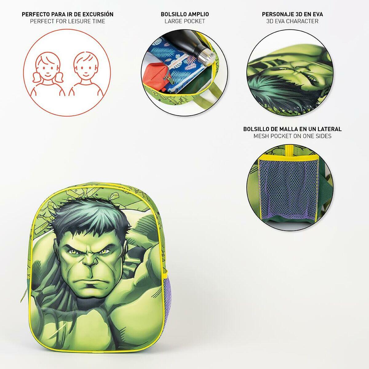 Mochila infantil Cerda Marvel Avengers Hulk Bobblehead 3D 4/5