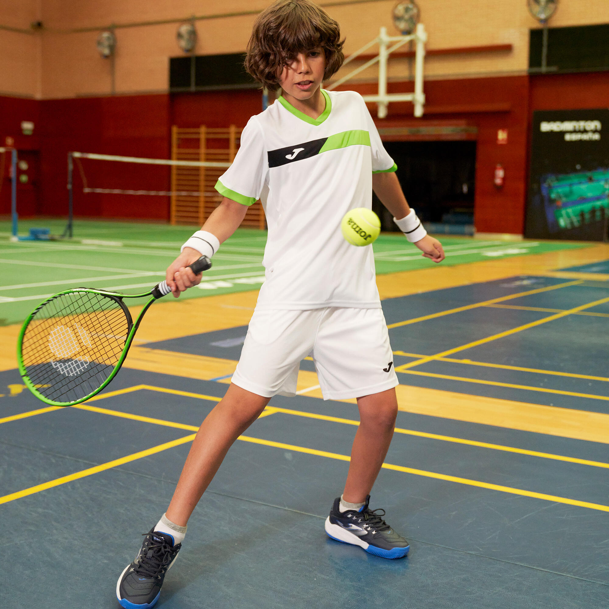Maillot Manches Courtes Padel Homme Joma Court Blanc 4/5