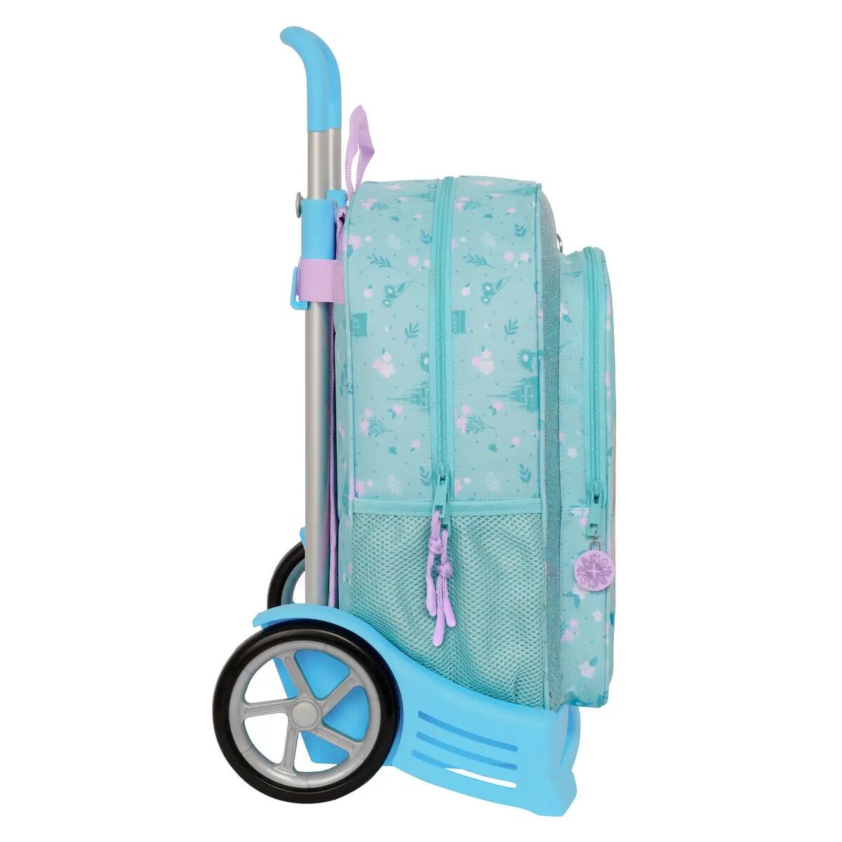 Mochila Escolar con Ruedas Frozen Hello spring Azul 2/3
