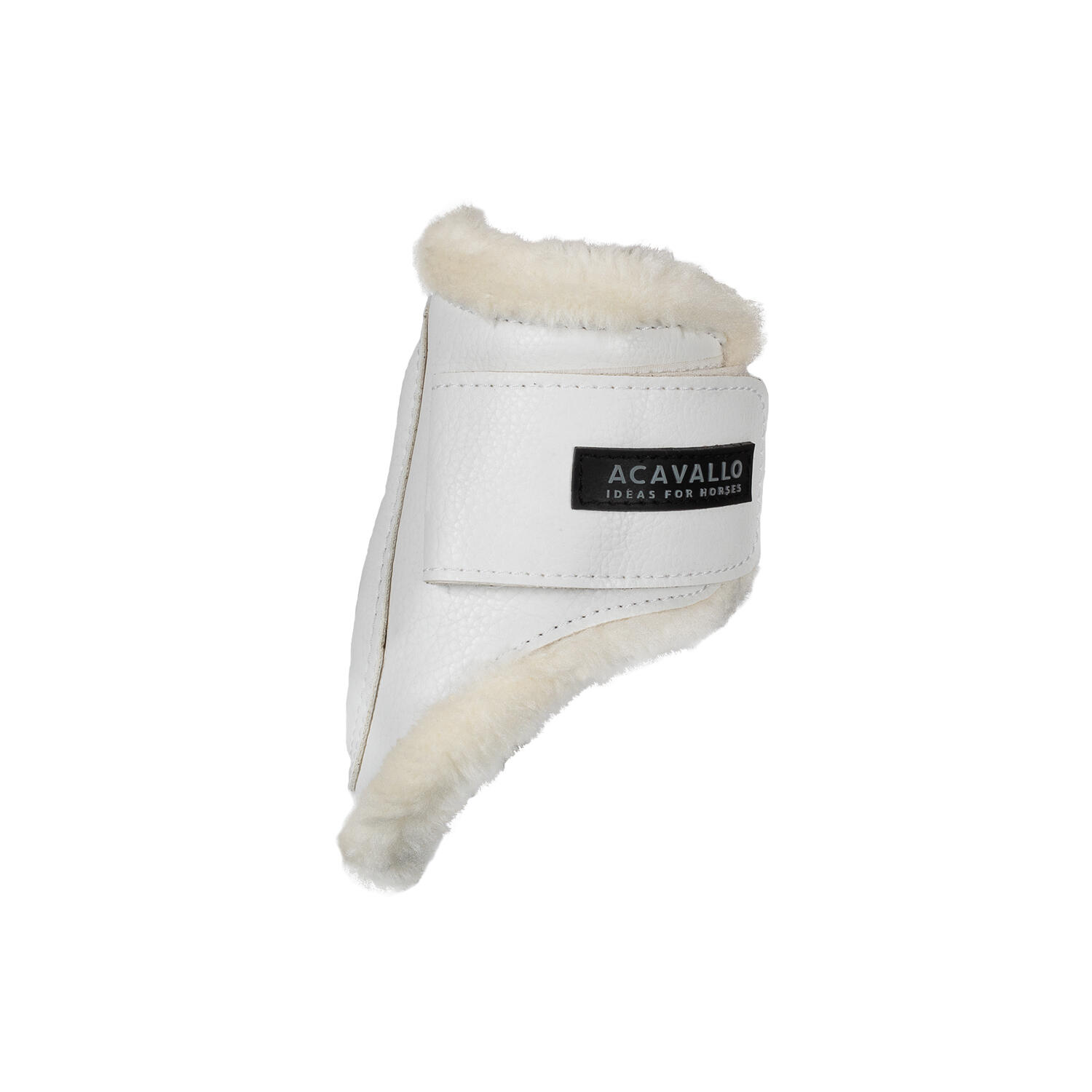 Synthetische schafspring-fesselstiefel mit klettverschluss 2/7