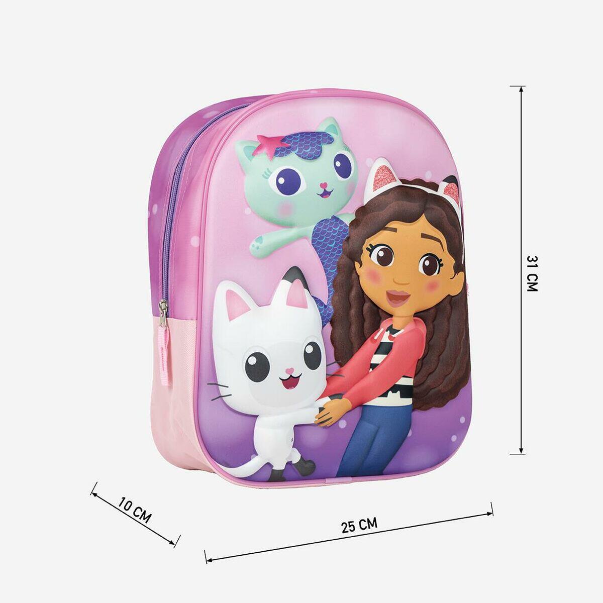 Mochila Escolar Gabby's Dollhouse Rosa 3/5