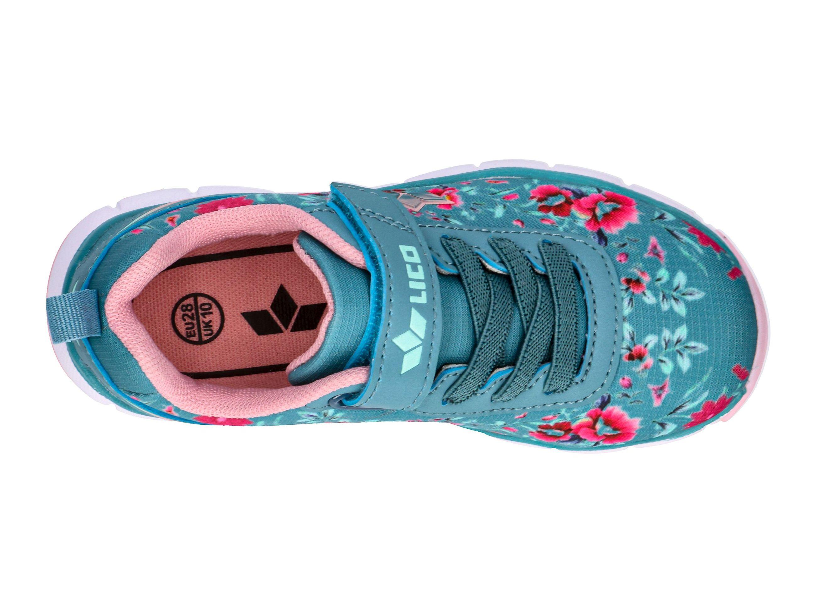 LICO Sunflower Girls' Sneakers blue nylon velcro removable insole 5/6