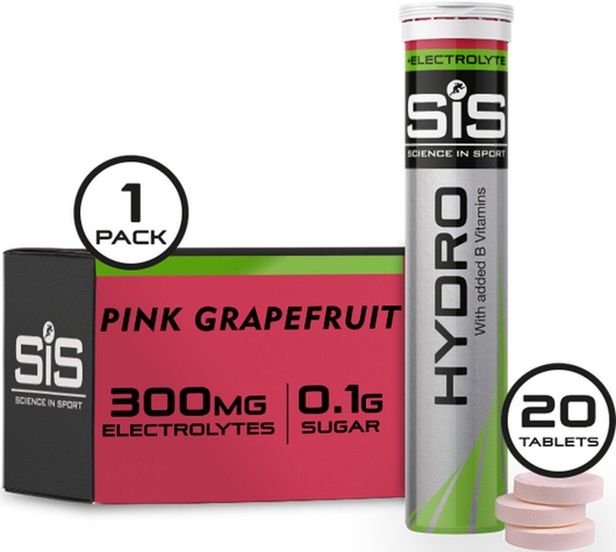 SCIENCE IN SPORT Elektrolyt Brausetabletten - 20 Stück - Go Hydro Pink Grapefruit