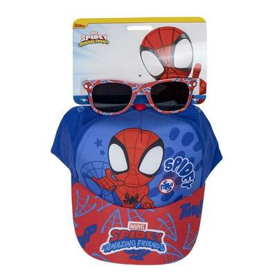 Set di berretto e occhiali da sole Spidey Azzurro