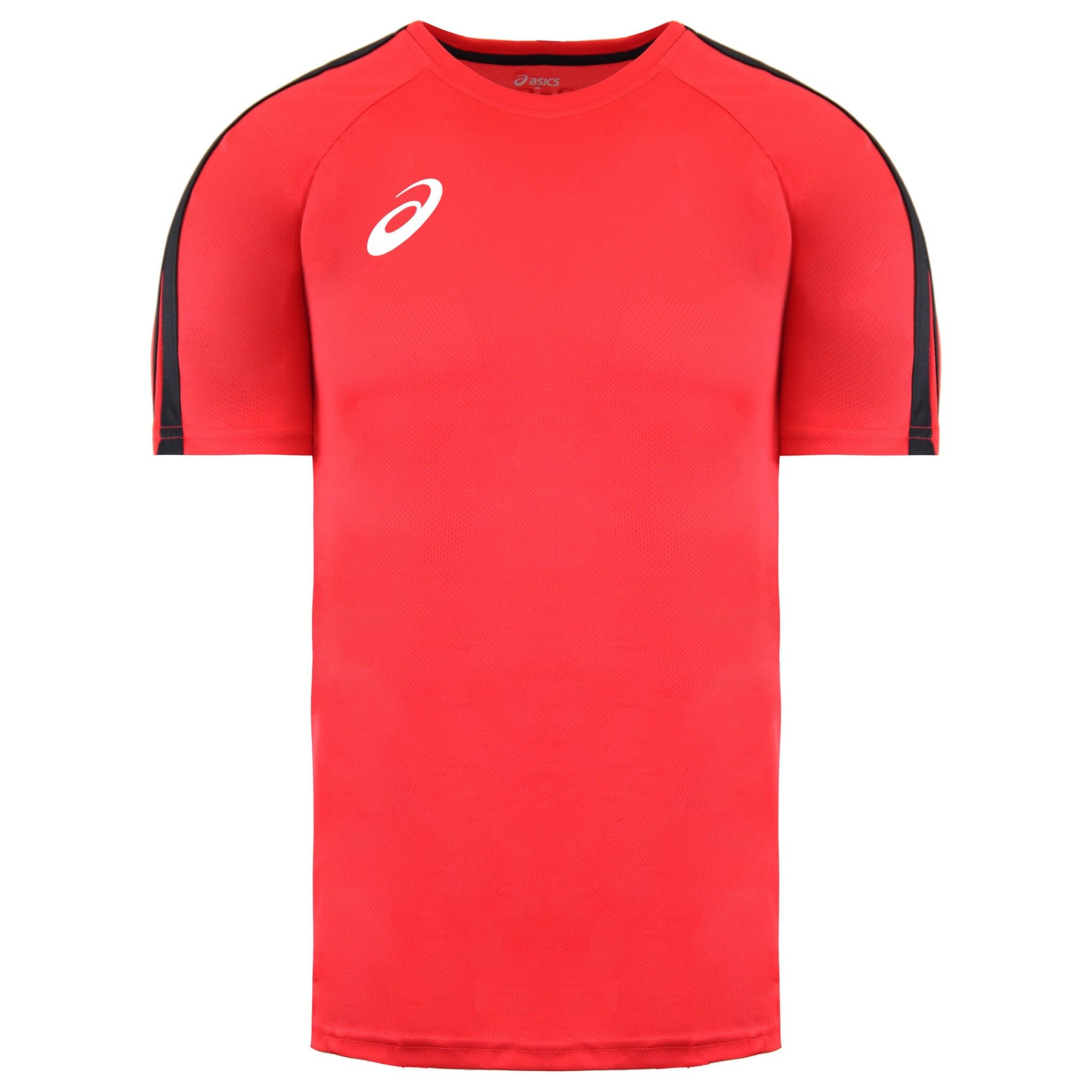 Asics Logo Mens Red/Black T-Shirt 1/3