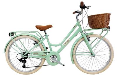 Bici da bambina Dolce Vita By Canellini ROMA 24" 6V con cesto - Rosa