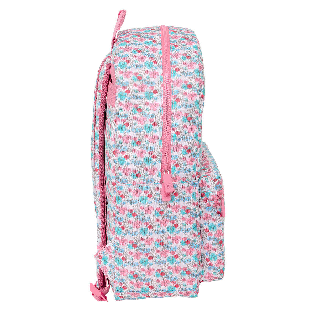 Mochila para notebook Moos Flores Multicolor 3/4